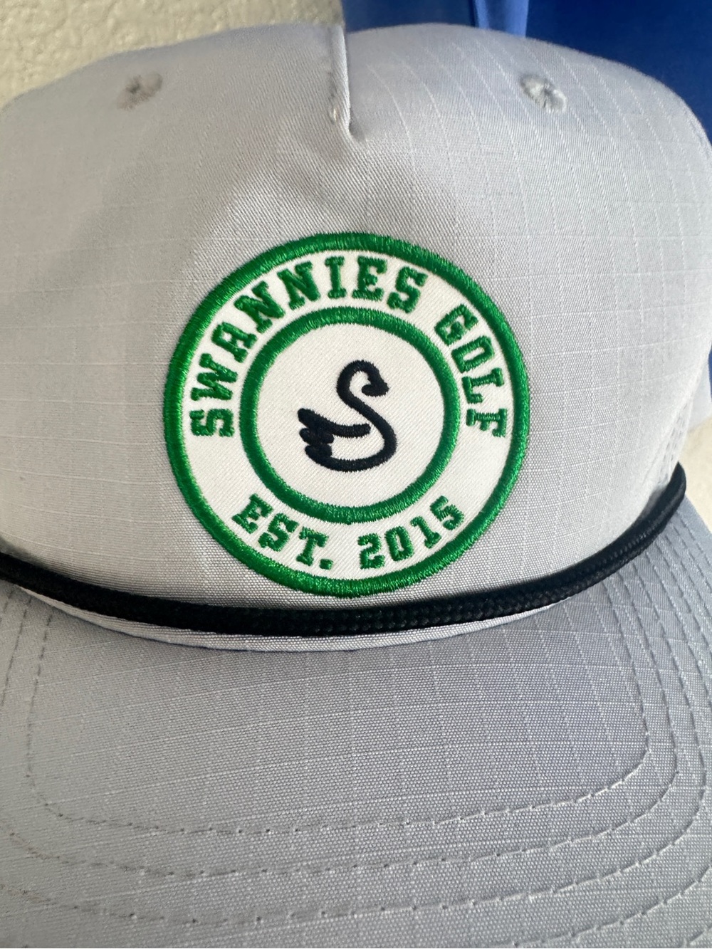 Baseball Cap with Green Swannies Golf Patch - Picture 5 of 8